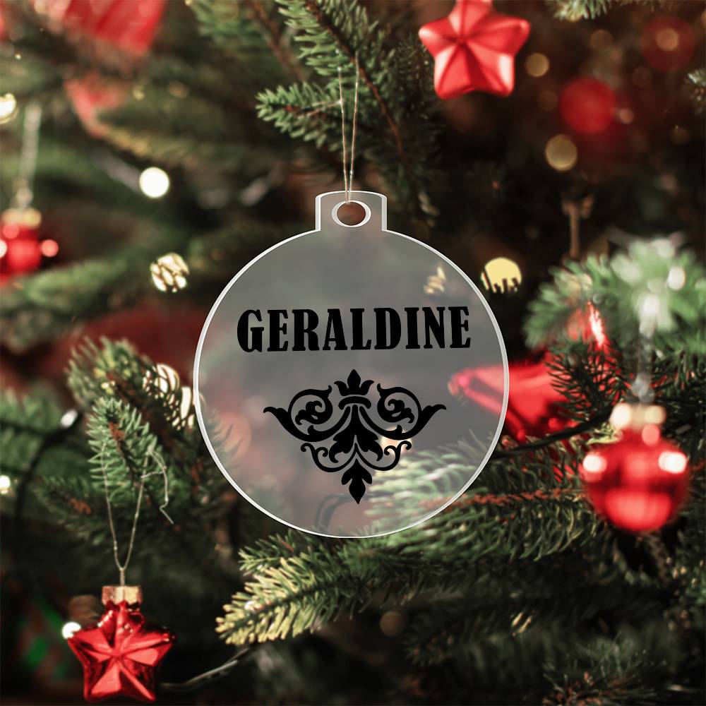 Geraldine v01 - Acrylic Ornament