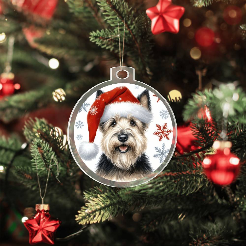 Christmas Dog - Scottish Terrier - Acrylic Ornament