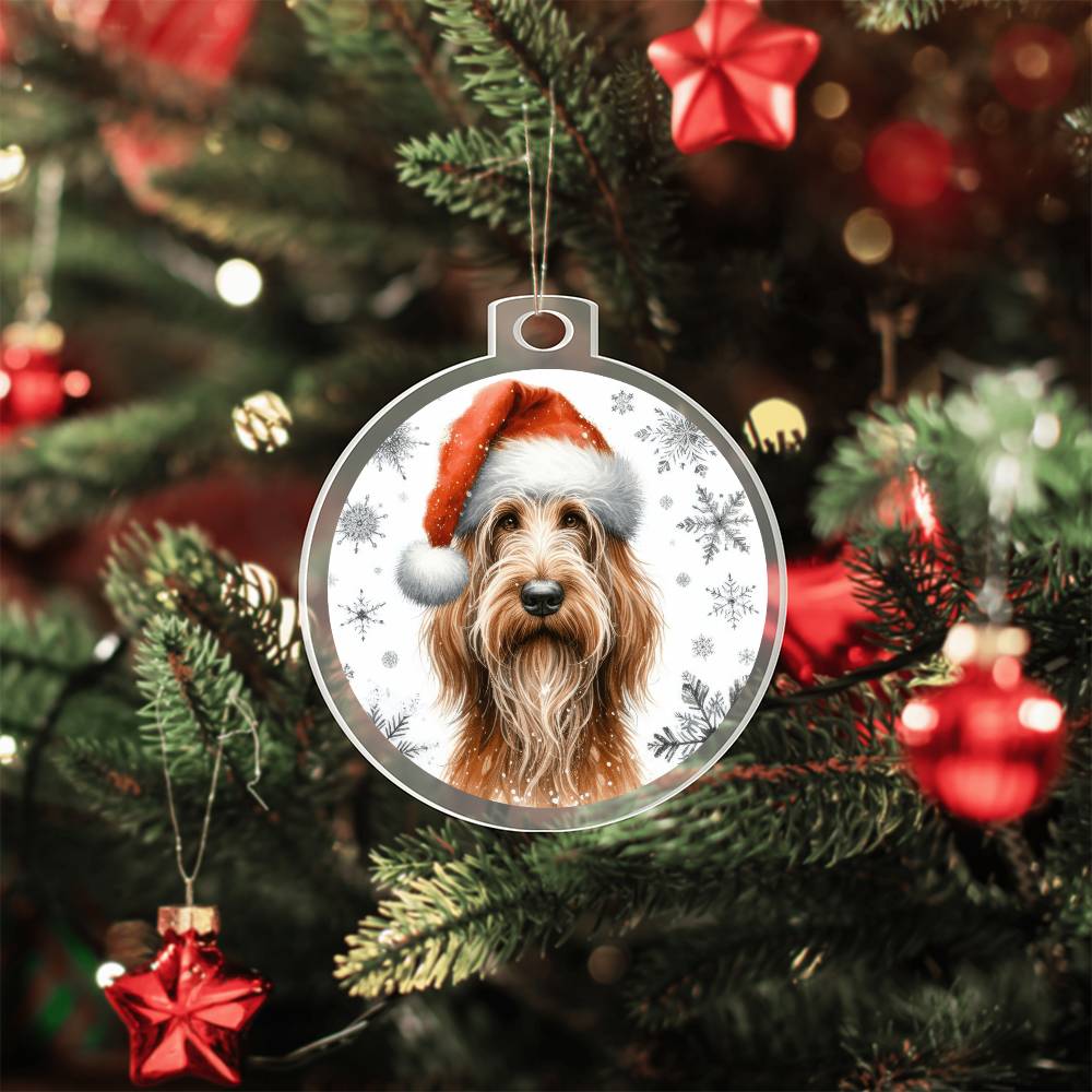 Christmas Dog - Spinone Italiano - Acrylic Ornament