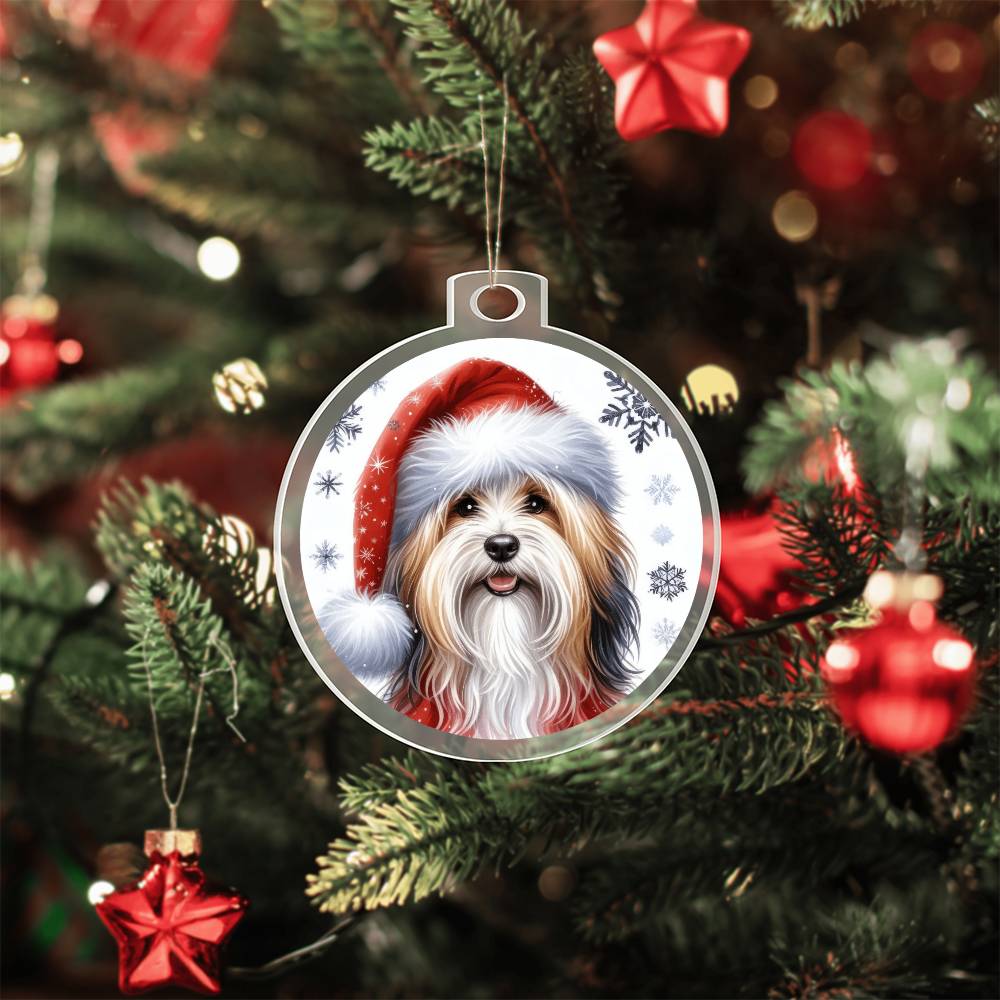 Christmas Dog - Havanese - Acrylic Ornament