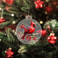 Christmas Cardinal 010 - Acrylic Ornament