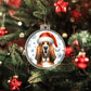 Christmas Dog - Bloodhound - Acrylic Ornament
