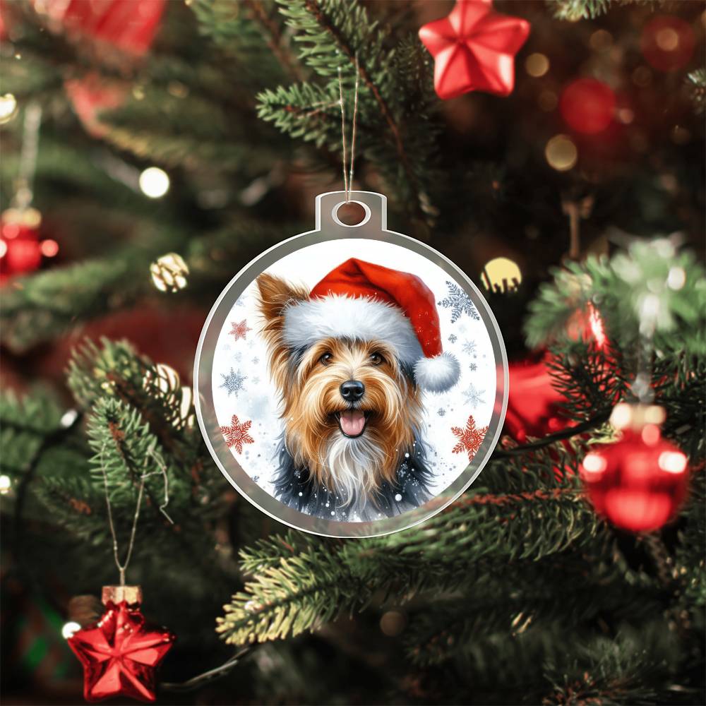 Christmas Dog - Australian Terrier - Acrylic Ornament