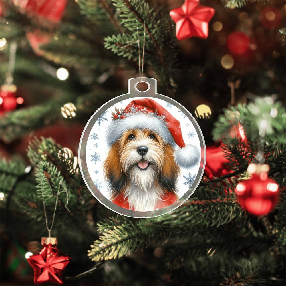 Christmas Dog - Petit Basset Griffon Vendeen - Acrylic Ornament