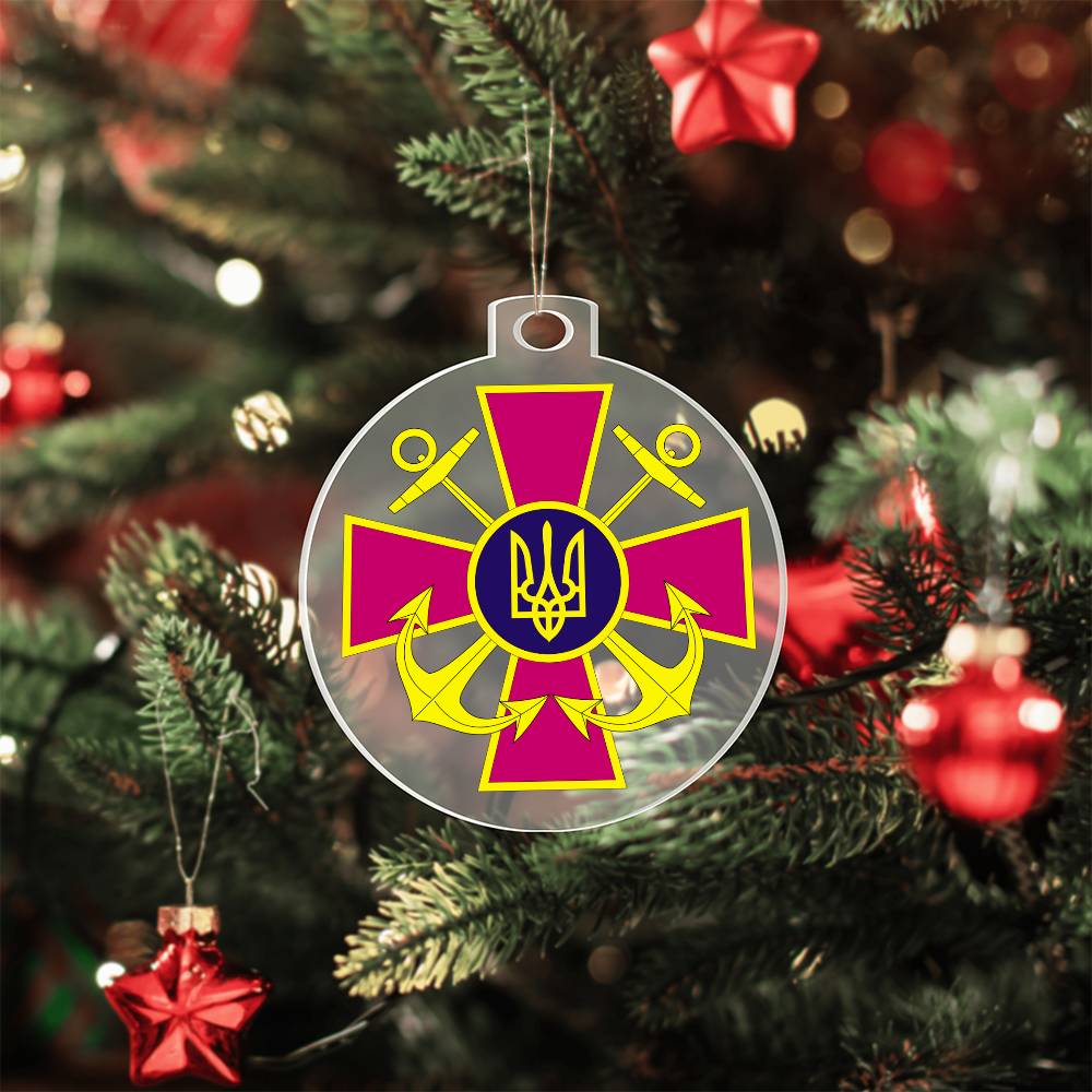 Ukrainian Naval Forces - Acrylic Ornament