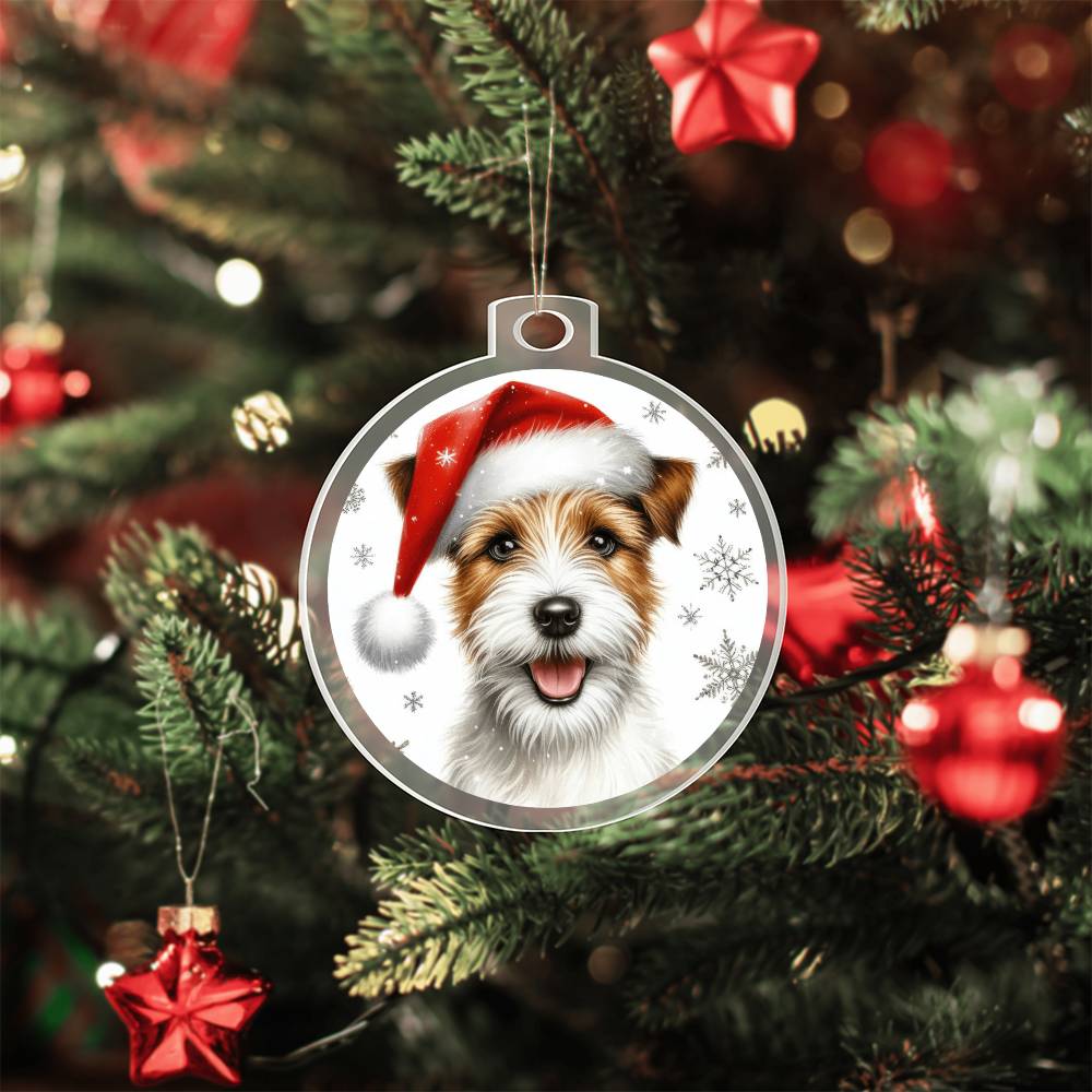 Christmas Dog - Parson Russell Terrier - Acrylic Ornament