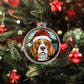 Dog Stained Glass Christmas Design 023 - Acrylic Ornament