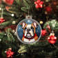 Dog Stained Glass Christmas Design 017 - Acrylic Ornament