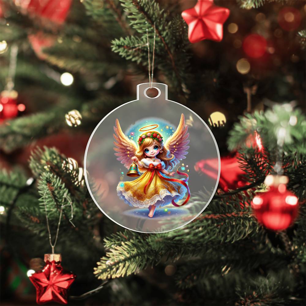 Cute Christmas Angel 013 - Acrylic Ornament