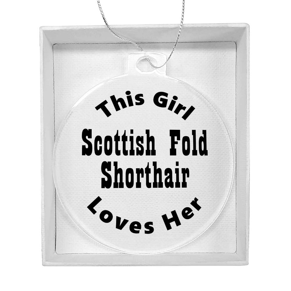 Scottish Fold Shorthair - Acrylic Ornament