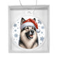 Christmas Dog - Norwegian Elkhound - Acrylic Ornament
