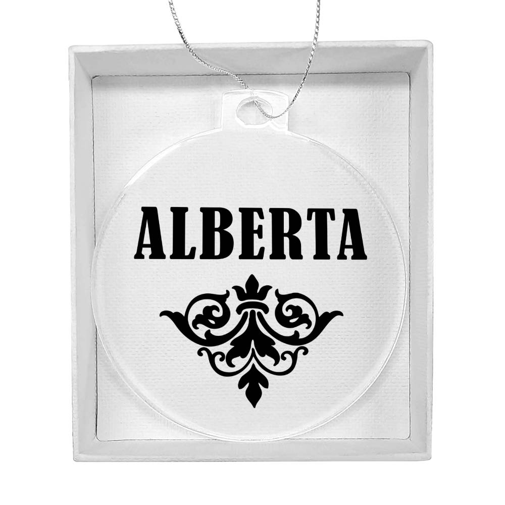 Alberta v01 - Acrylic Ornament