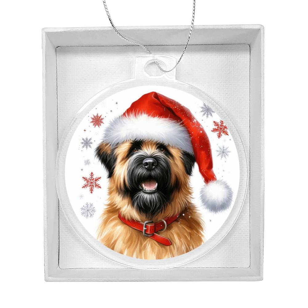 Christmas Dog - Bouvier des Flandres - Acrylic Ornament