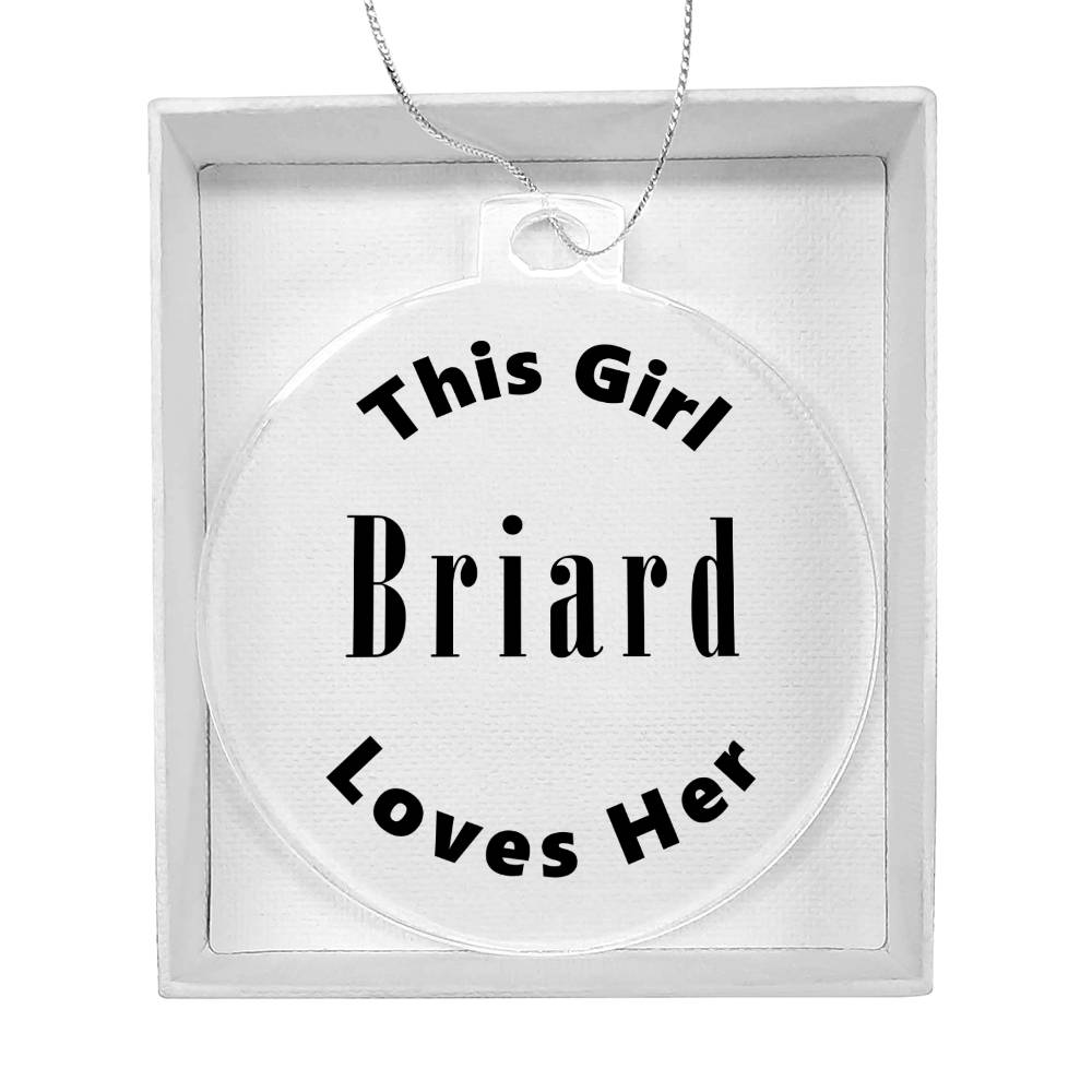 Briard - Acrylic Ornament
