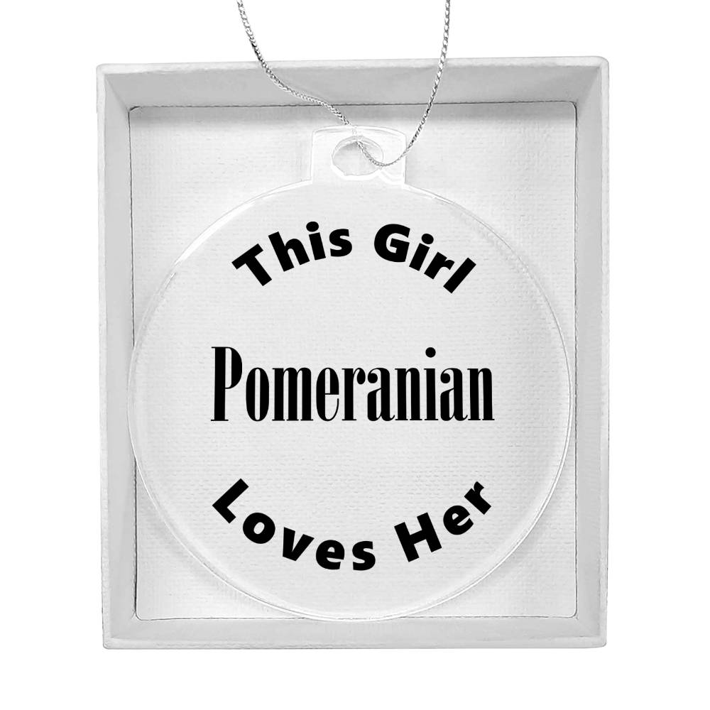 Pomeranian - Acrylic Ornament
