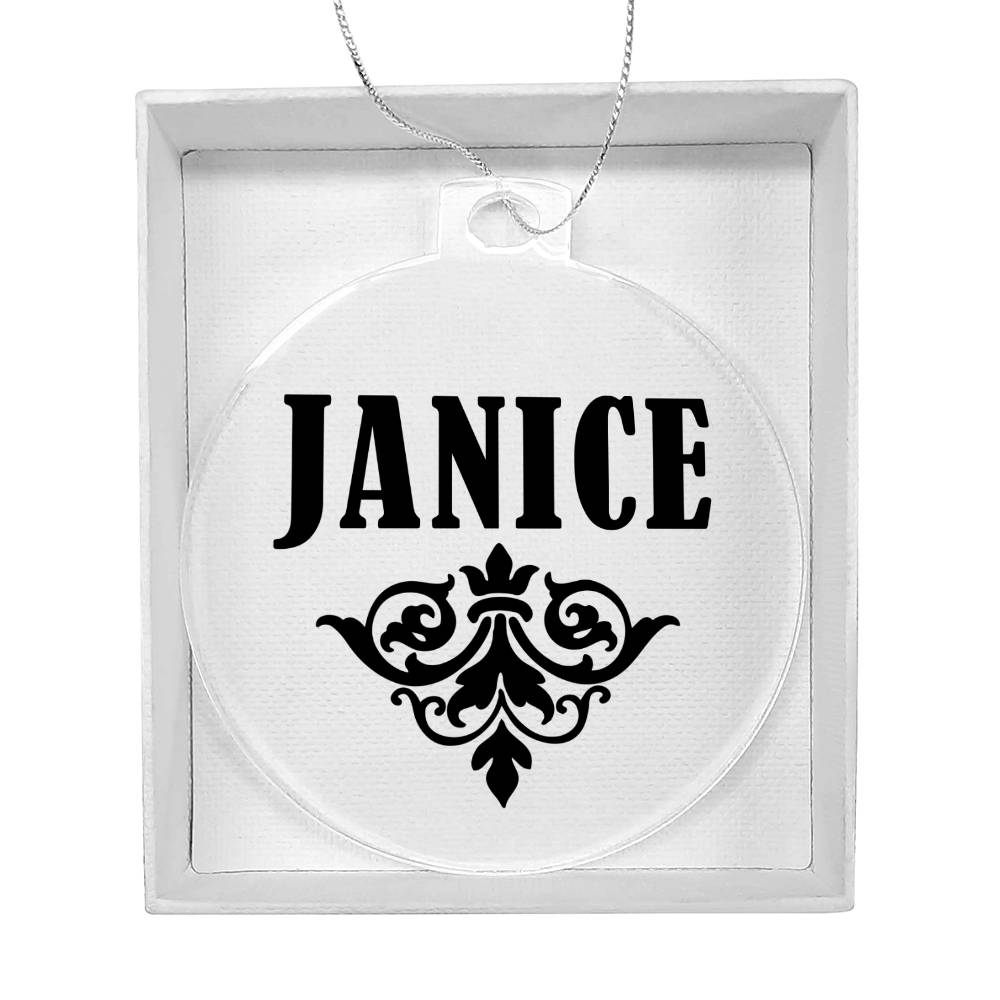 Janice v01 - Acrylic Ornament