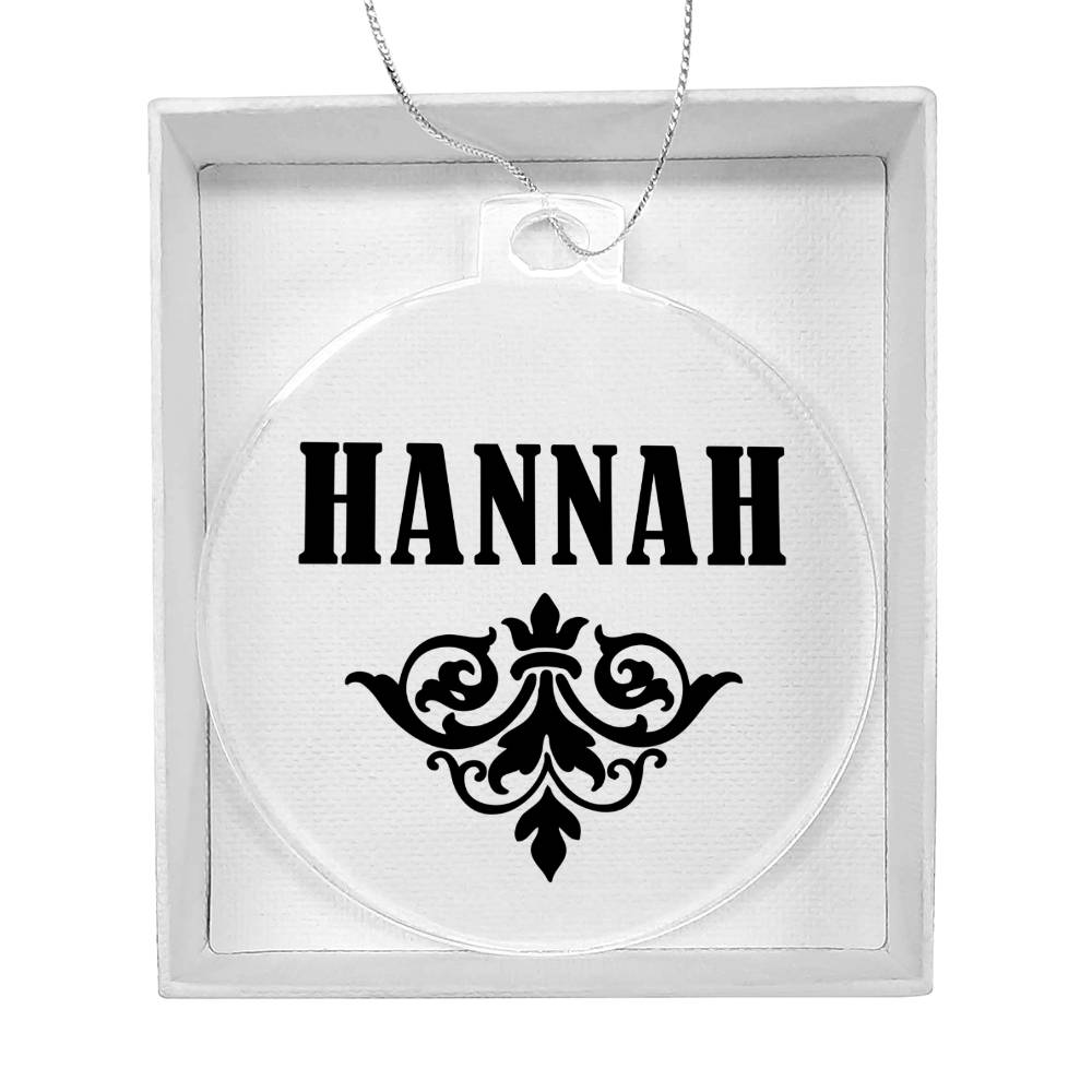Hannah v01 - Acrylic Ornament