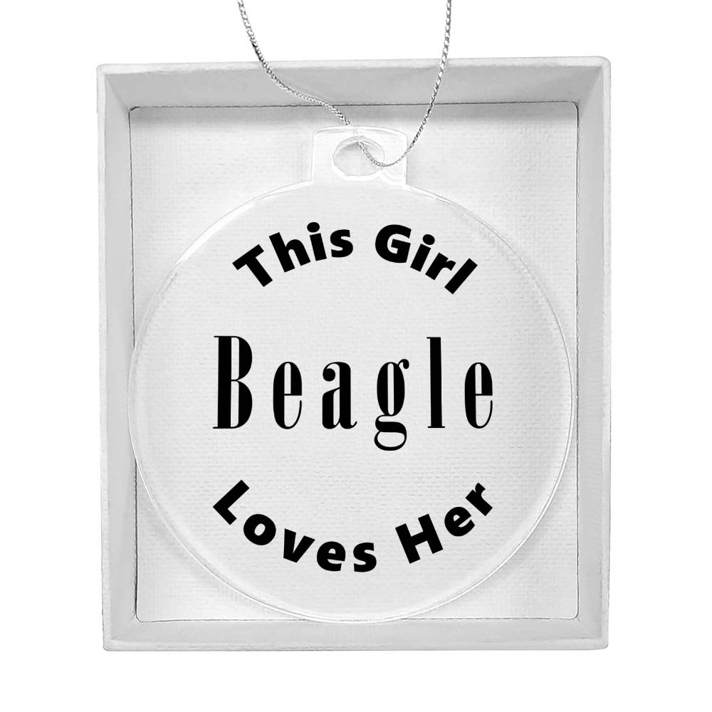Beagle - Acrylic Ornament