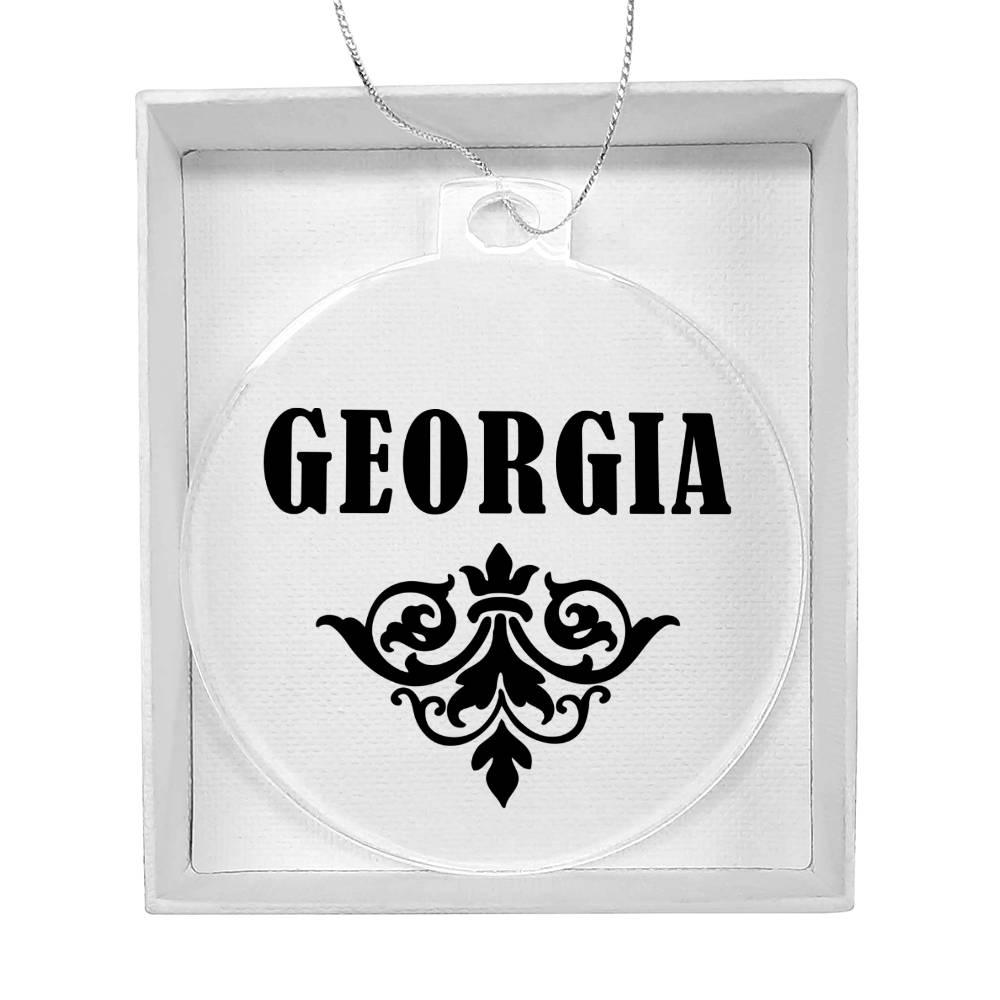 Georgia v01 - Acrylic Ornament