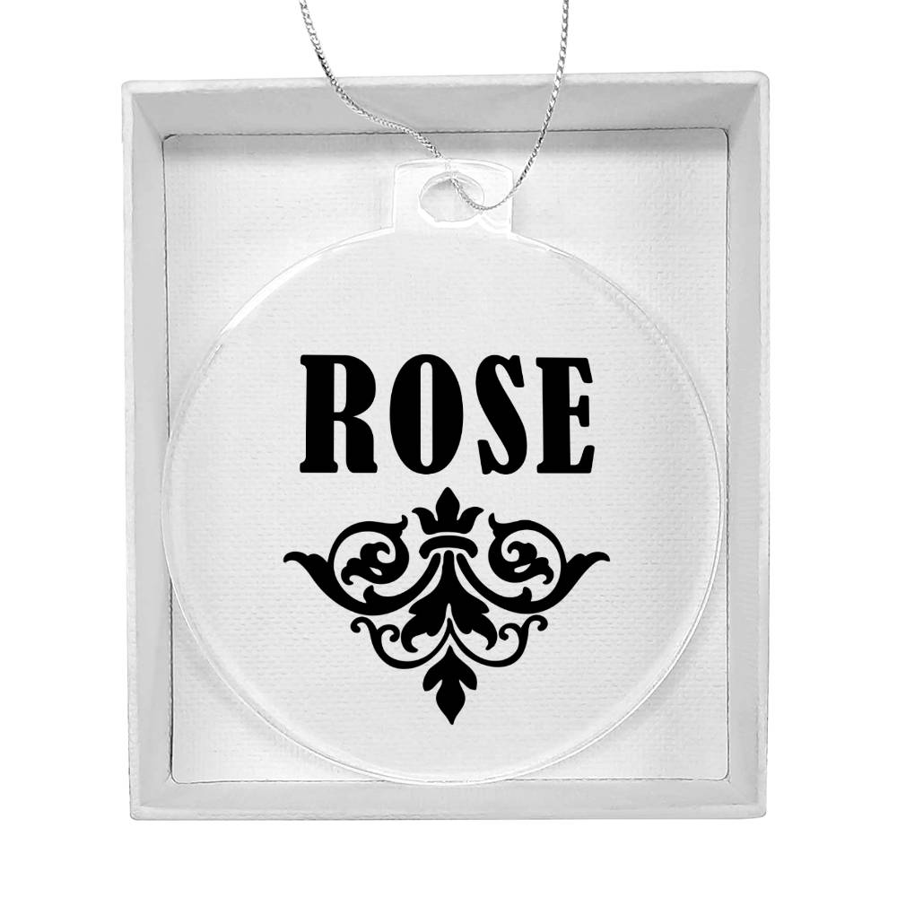 Rose v01 - Acrylic Ornament