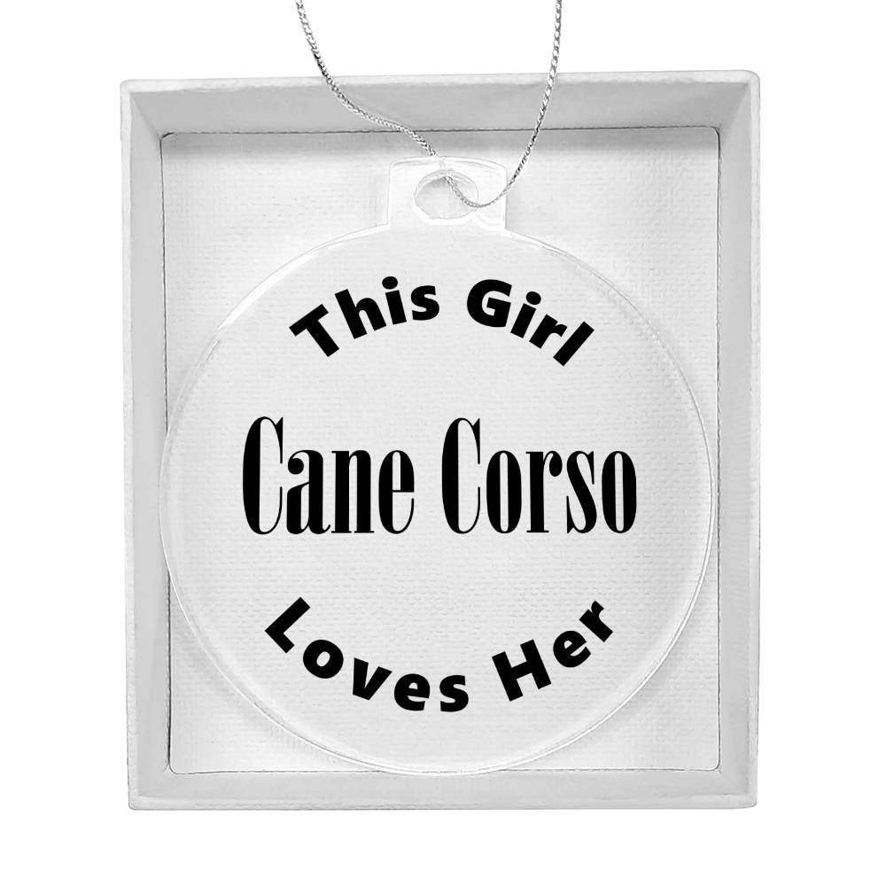 Cane Corso - Acrylic Ornament