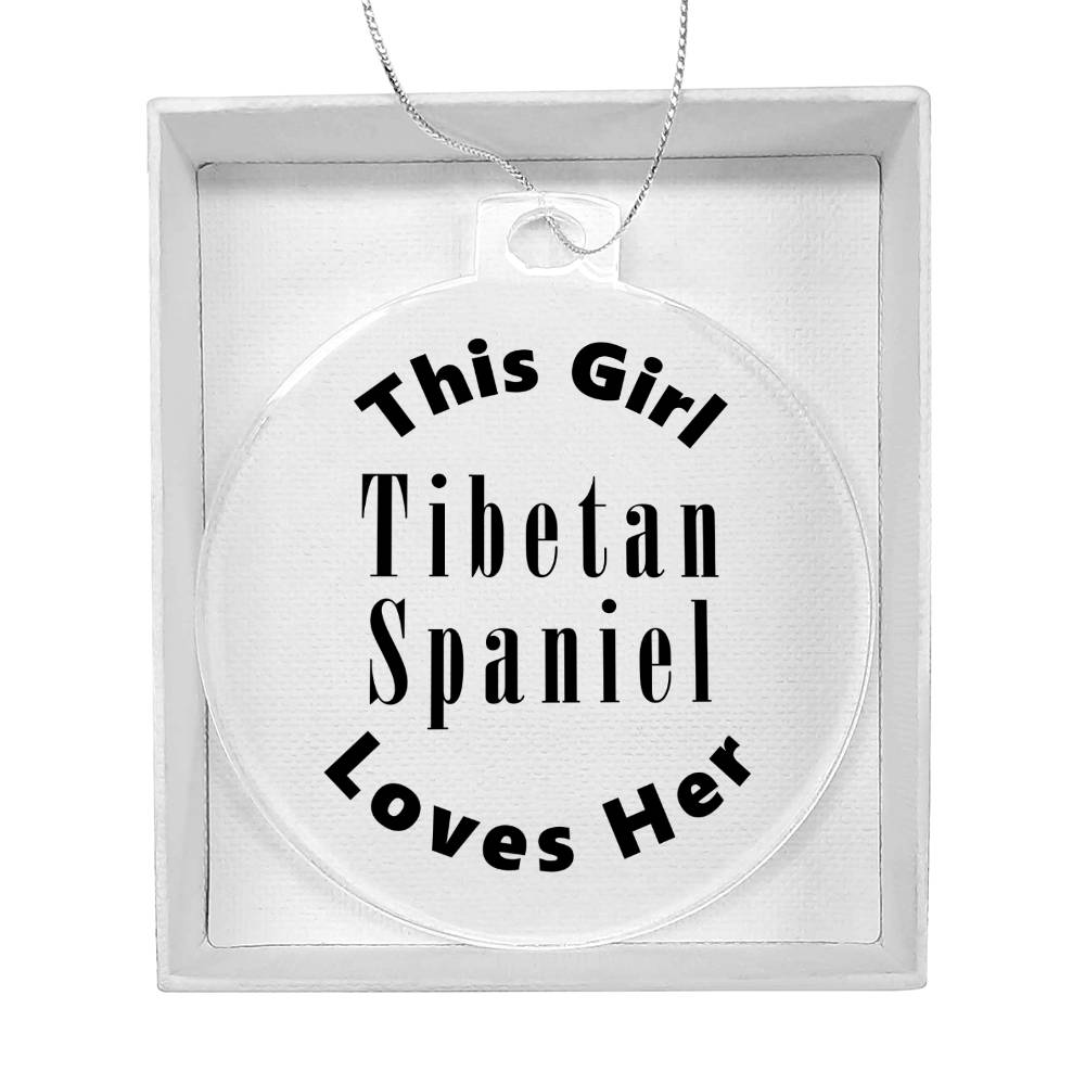 Tibetan Spaniel - Acrylic Ornament