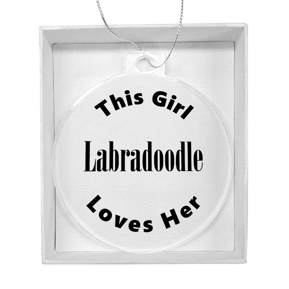 Labradoodle - Acrylic Ornament