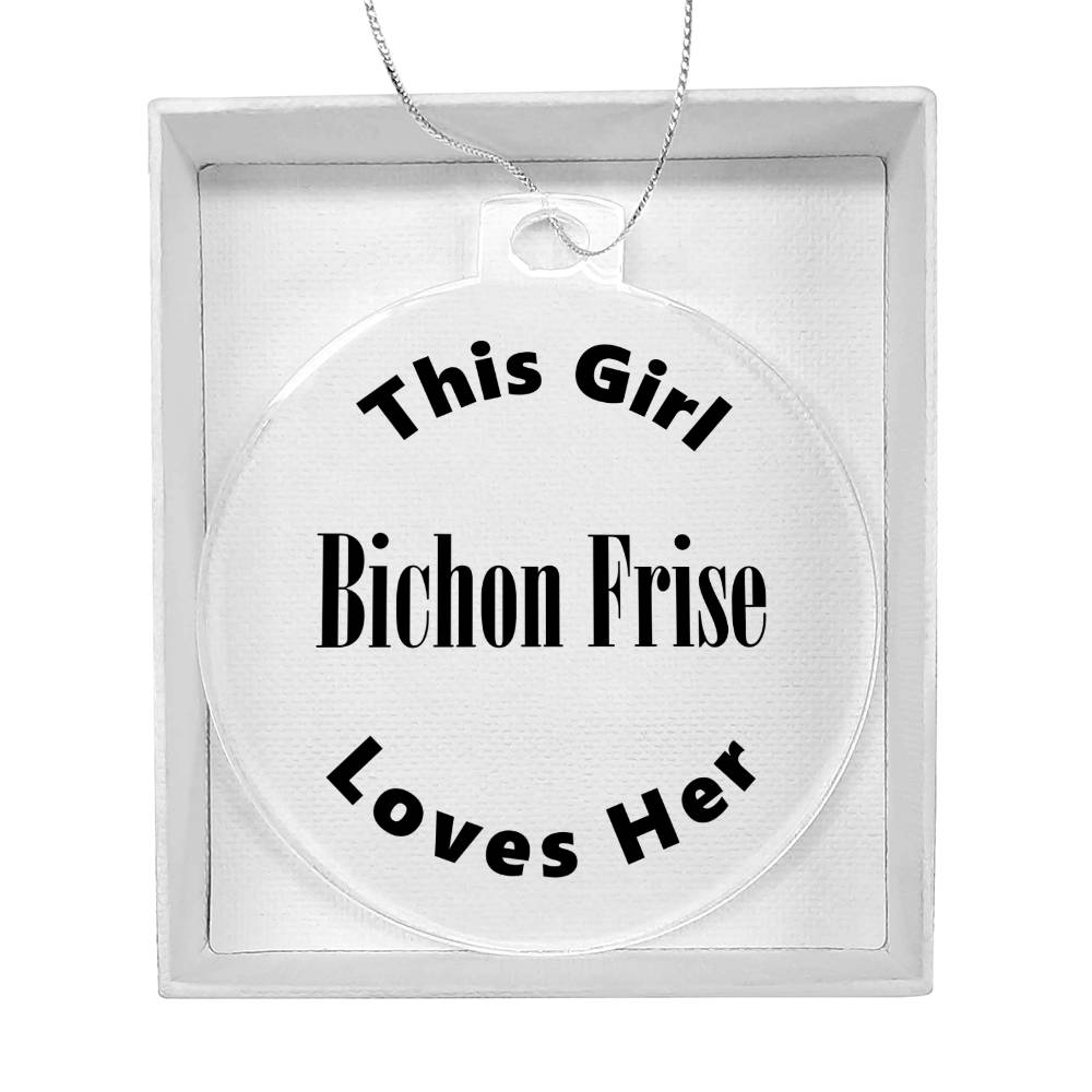 Bichon Frise - Acrylic Ornament