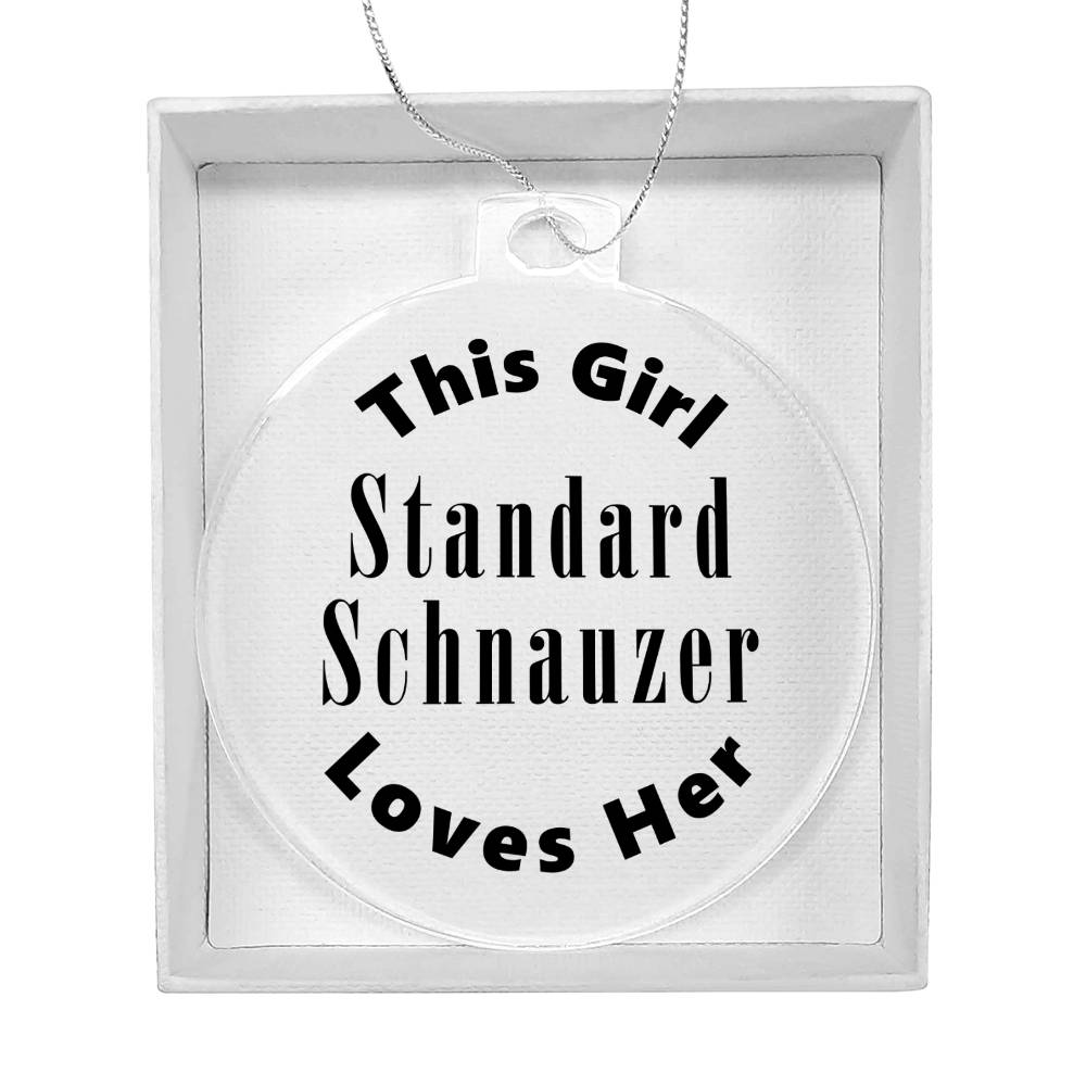 Standard Schnauzer - Acrylic Ornament