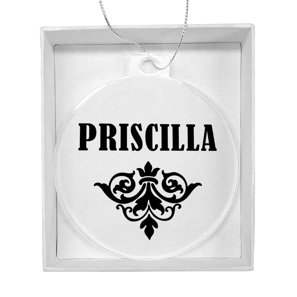 Priscilla v01 - Acrylic Ornament