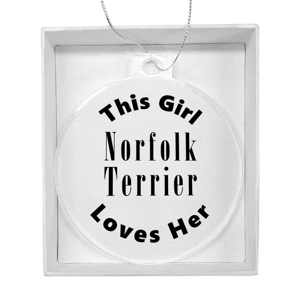 Norfolk Terrier - Acrylic Ornament