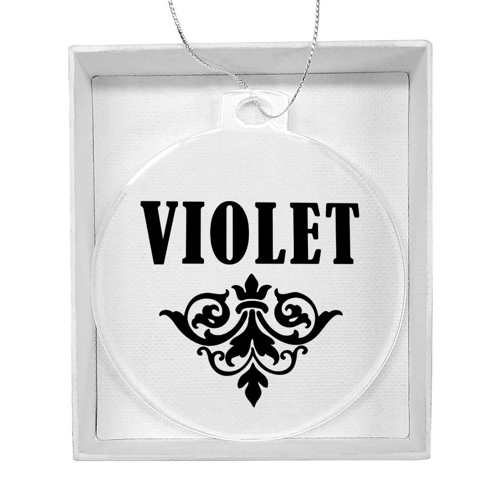 Violet v01 - Acrylic Ornament
