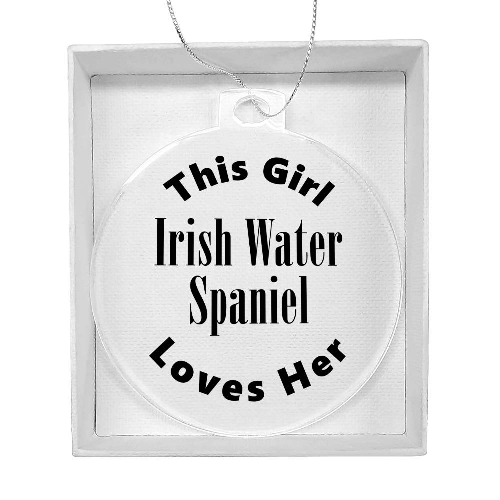 Irish Water Spaniel - Acrylic Ornament