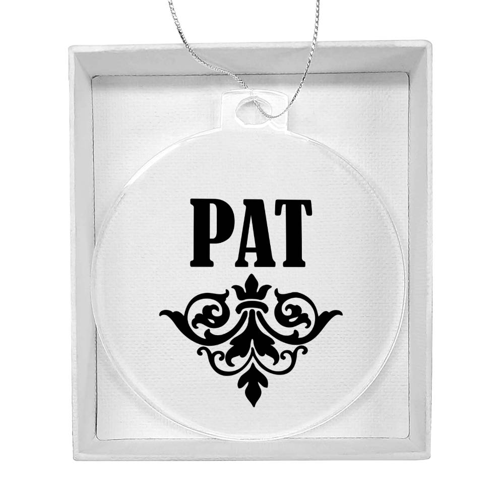 Pat v01 - Acrylic Ornament