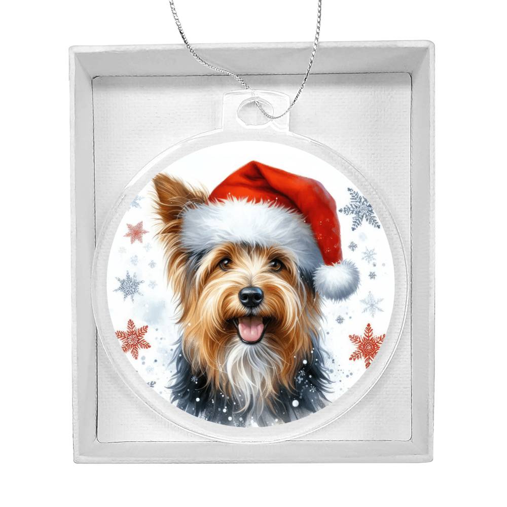 Christmas Dog - Australian Terrier - Acrylic Ornament