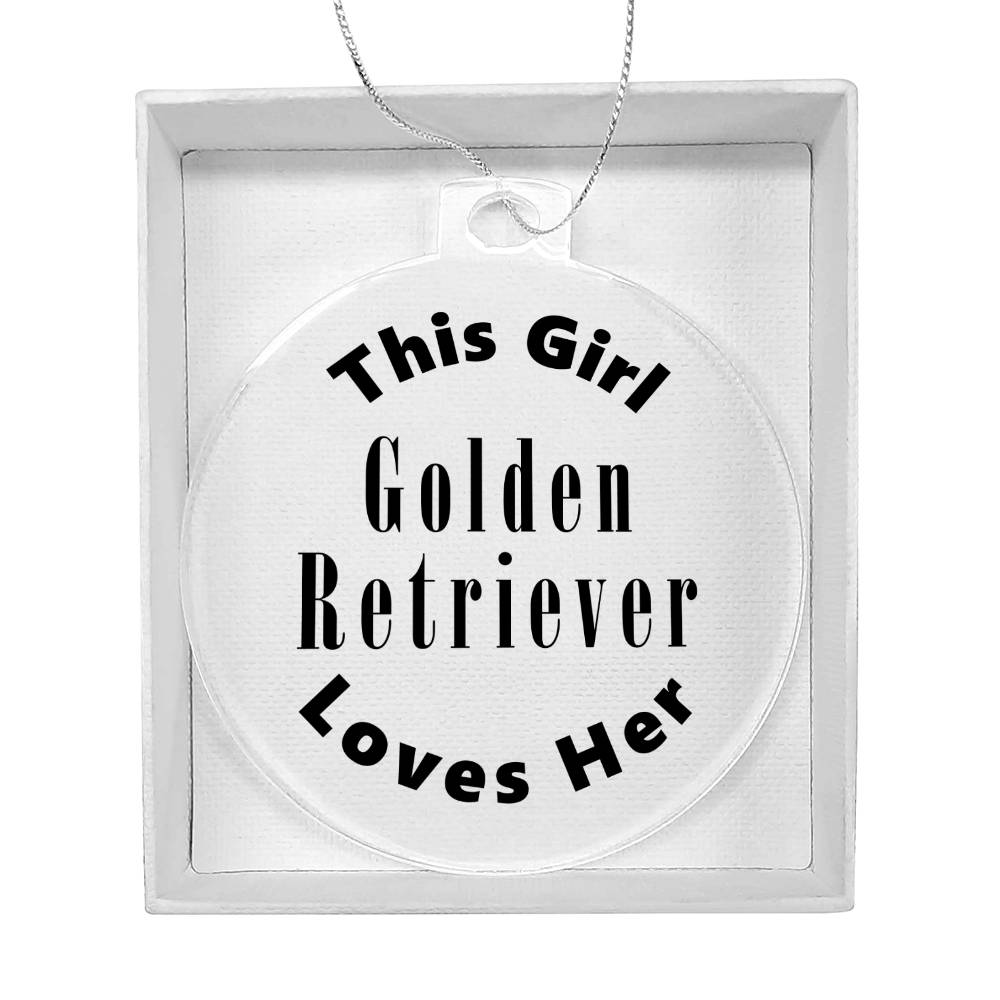 Golden Retriever - Acrylic Ornament