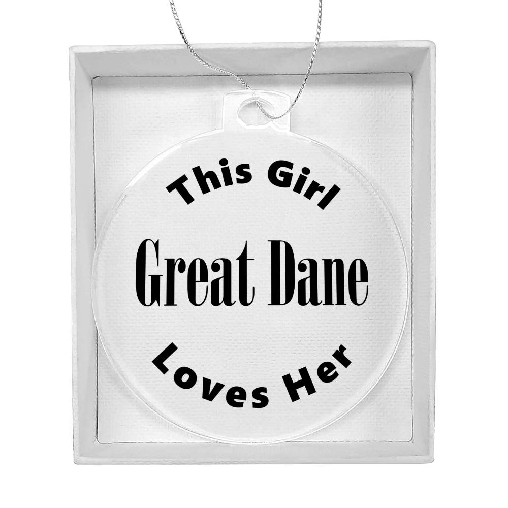 Great Dane - Acrylic Ornament