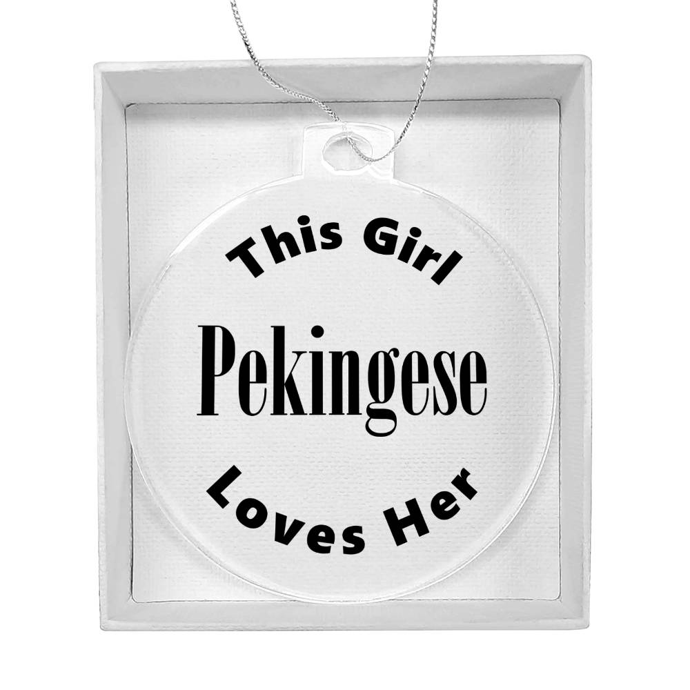 Pekingese - Acrylic Ornament