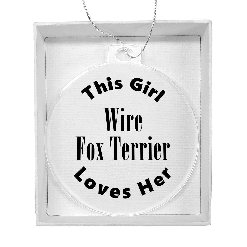 Wire Fox Terrier - Acrylic Ornament