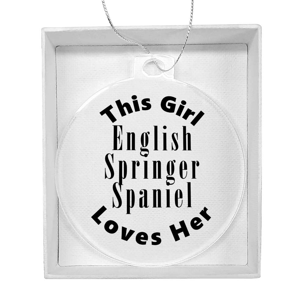 English Springer Spaniel - Acrylic Ornament