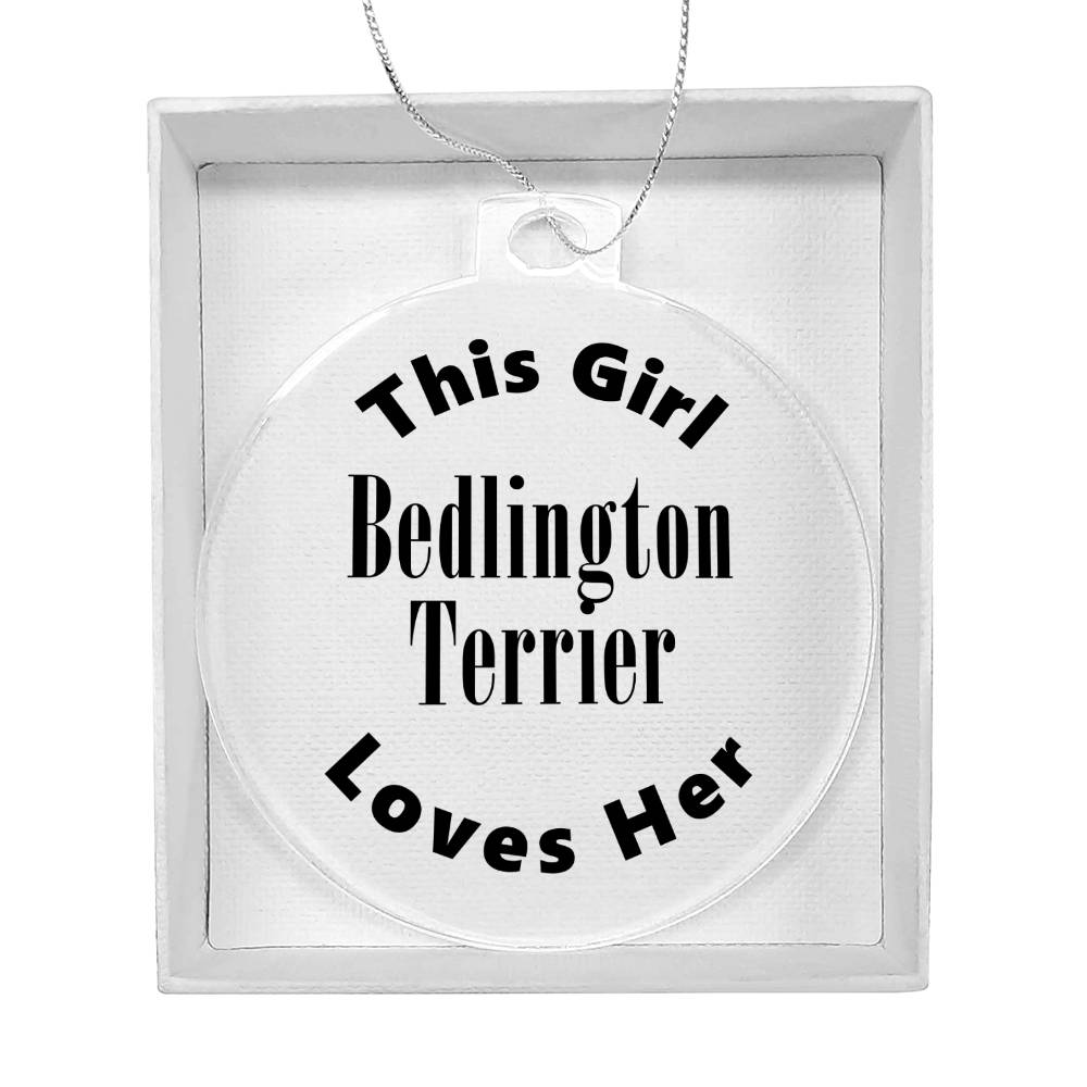 Bedlington Terrier - Acrylic Ornament