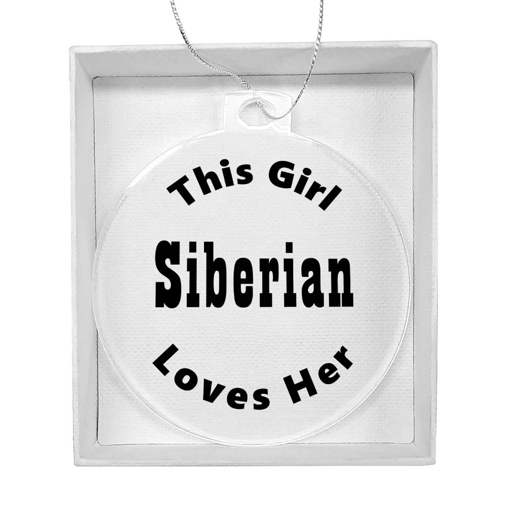 Siberian - Acrylic Ornament