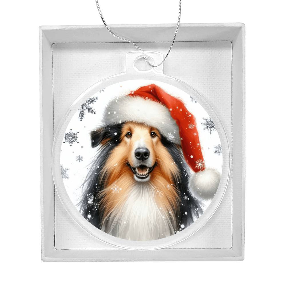 Christmas Dog - Croatian Sheepdog - Acrylic Ornament