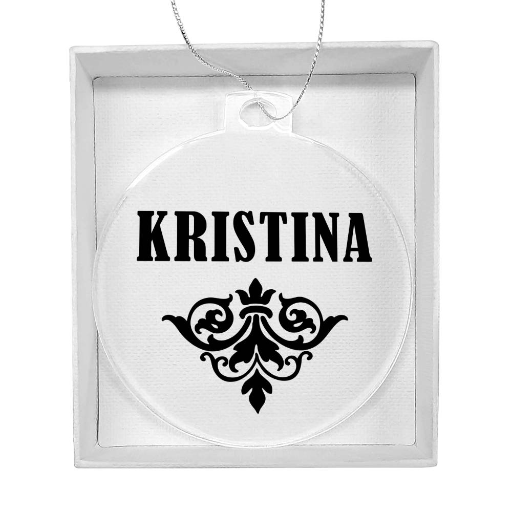 Kristina v01 - Acrylic Ornament