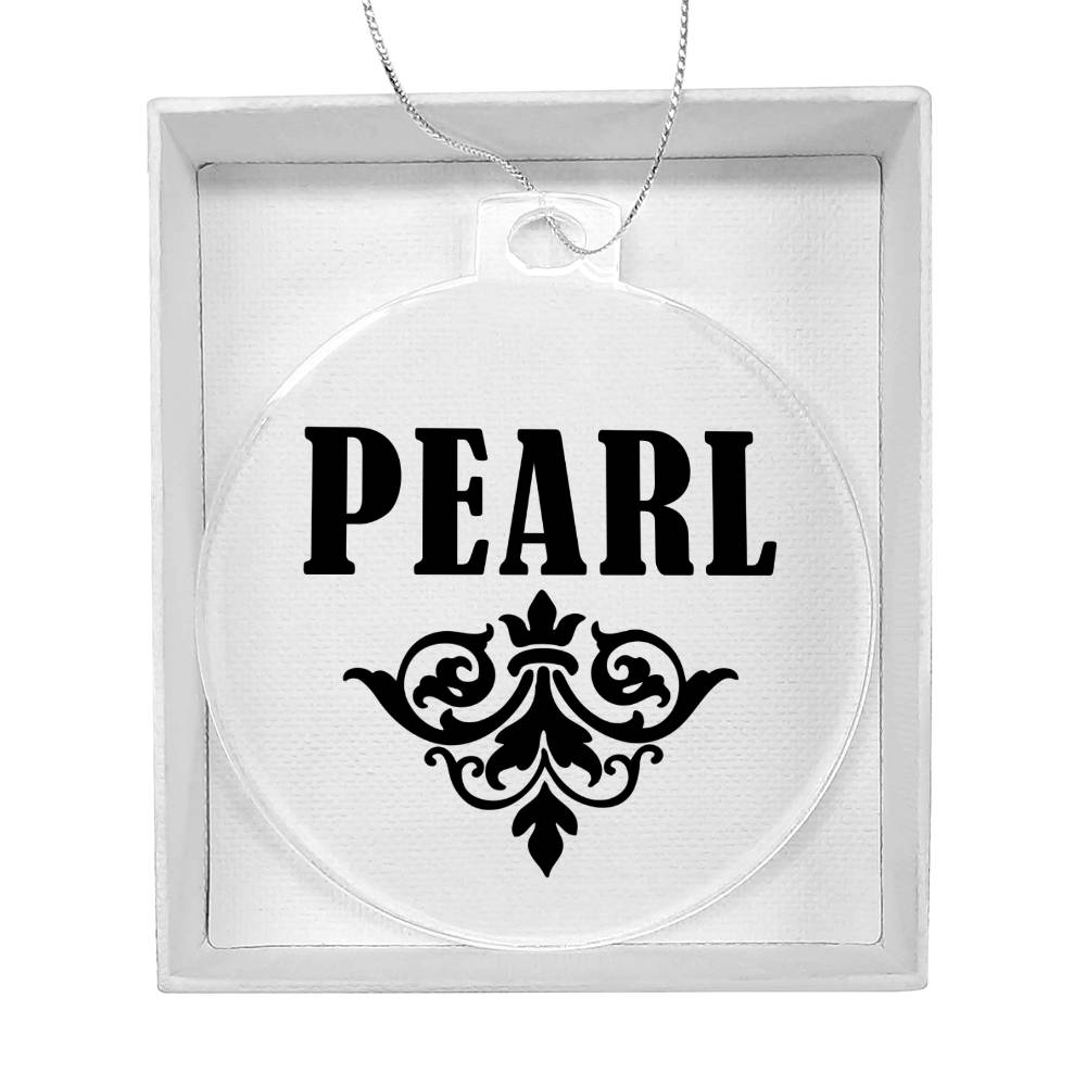 Pearl v01 - Acrylic Ornament
