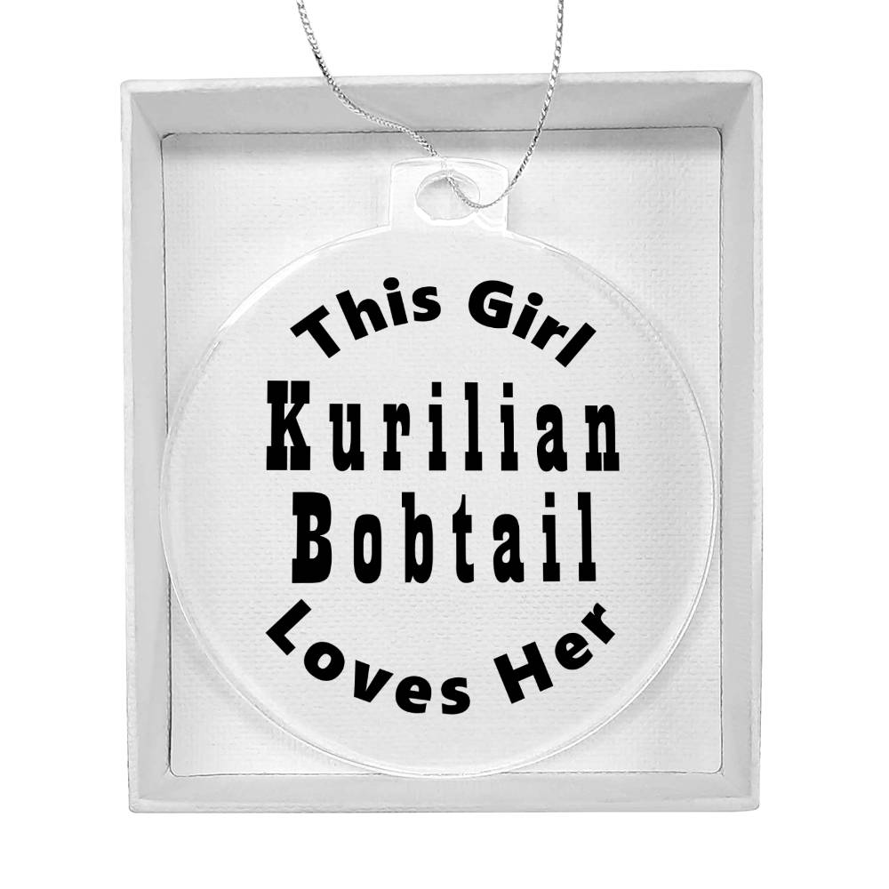 Kurilian Bobtail - Acrylic Ornament