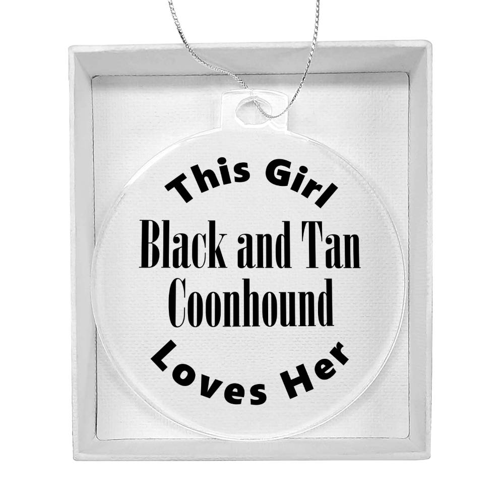 Black and Tan Coonhound - Acrylic Ornament