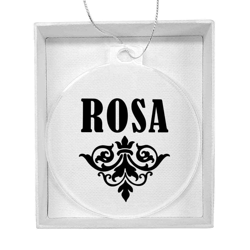 Rosa v01 - Acrylic Ornament
