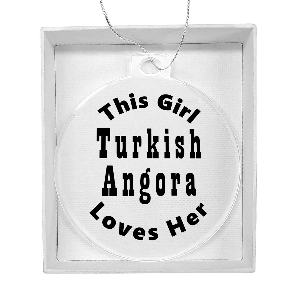 Turkish Angora - Acrylic Ornament