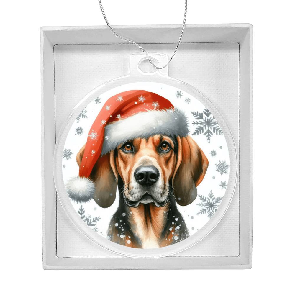 Christmas Dog - Plott Hound - Acrylic Ornament